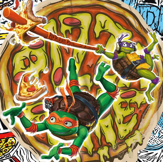 Detalle 2 de Ravensburger Puzzles Tartarughe Ninja 49 pezzi đź§©