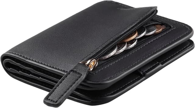Detalle de Toughergun Women’s Slim Leather Wallet with RFID Protection 🧷