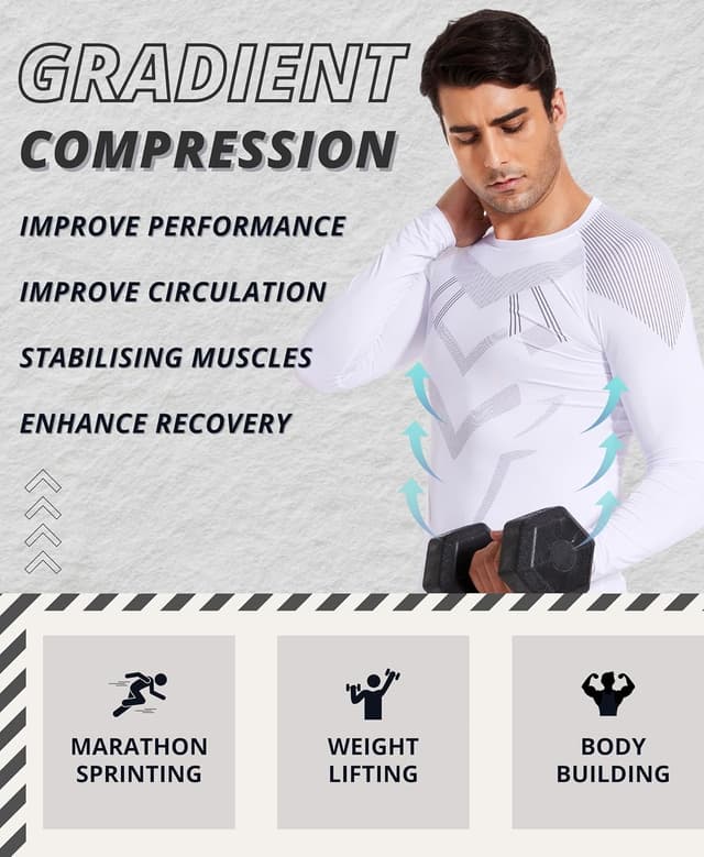 Thumbnail 4 de AMZSPORT Maglia Compressione Uomo