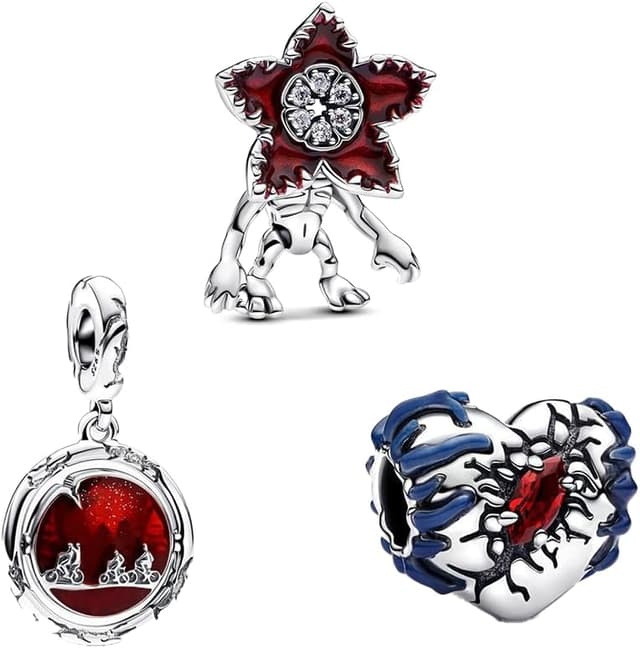 Detalle de PHCLASY Süße Tiere Charms Anhänger für Armband (lochgröße 4,5–5,0 mm) – kompatibel mit europäischen Armbändern