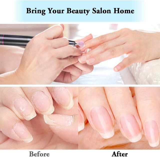 Detalle de URAQT kit punte fresa per unghie da trapano (10 pezzi) per manicure, pedicure e rimozione gel