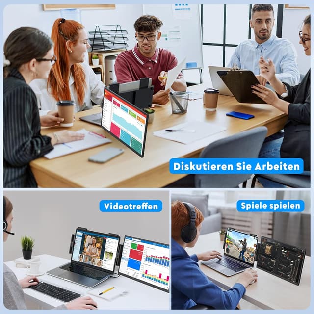 Thumbnail 6 de MAGICRAVEN Laptop Bildschirm Erweiterung 15.6 Zoll