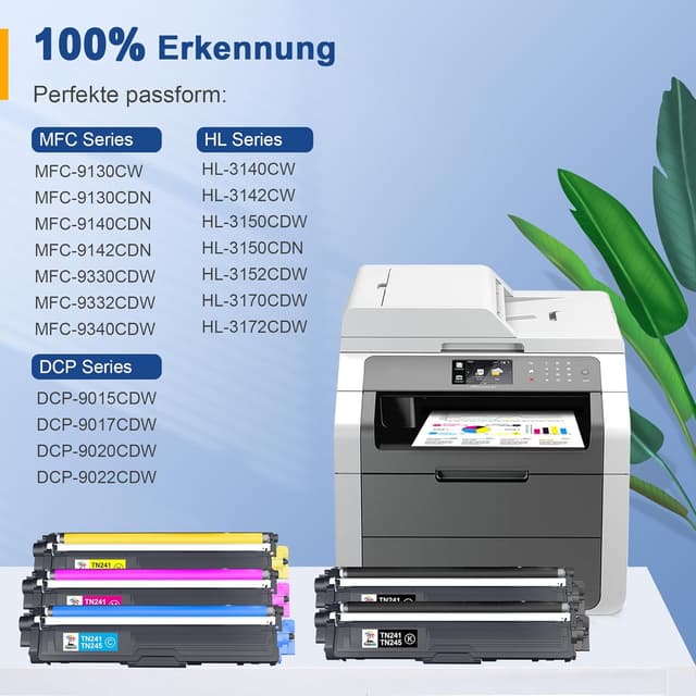 Detalle 2 de TN241 TN245 Toner kompatibel, 5er-Pack