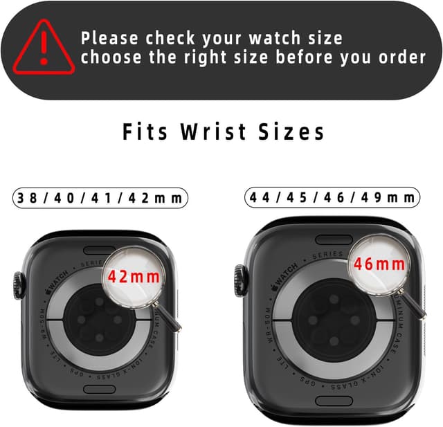 Thumbnail 6 de Leather Watch Band with Magnetic Buckle for Apple Watch Ultra & Series 1–9 (49mm–38mm) – Natural Cowhide Strap