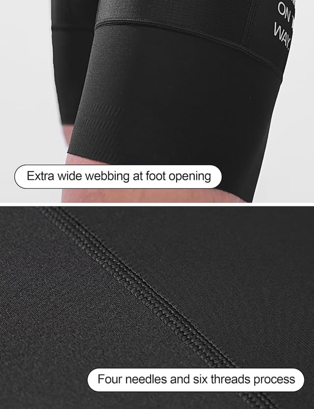 Detalle de INBIKE Herren Fahrrad-Bib-Shorts Sommer Trägerhose mit Sitzpolster und Taschen