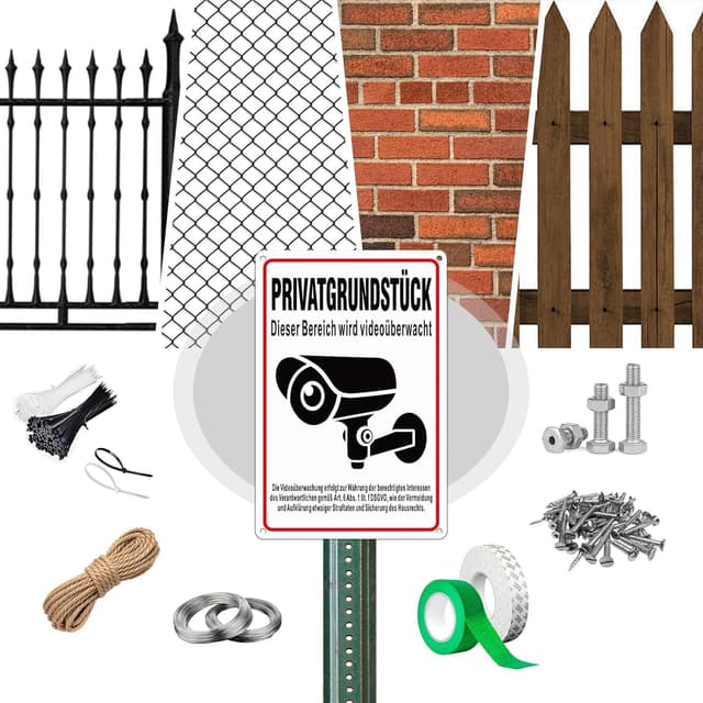 Thumbnail 2 de SINMAO Schild Videoüberwachung 30x20 cm Alu