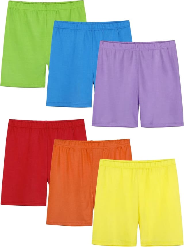 Detalle de FEOEOR 6 Pack Girls Bike Shorts 6-Pack