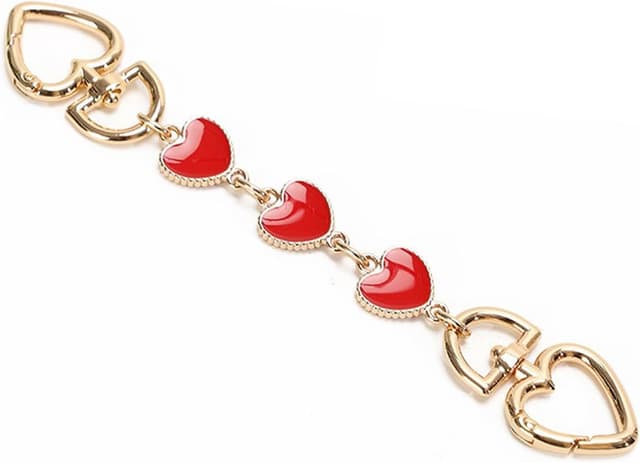 Imagen de jiesinlov Bag Extender Chain 17cm Heart-Red ❤ en OfertitasTOP
