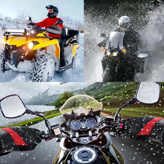 Thumbnail 6 de FINEVERNEK Guanti invernali da manubrio per moto e bici