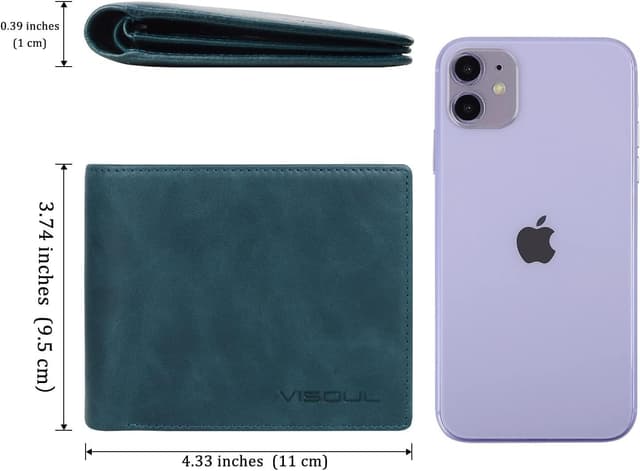 Thumbnail 3 de VISOUL Cartera Hombre Piel RFID 12 ranuras