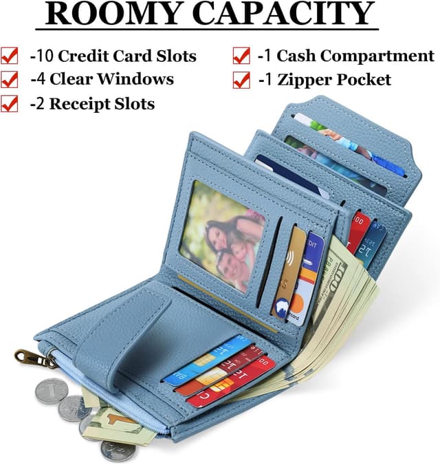 Detalle 2 de Airkit Small Wallet RFID wallet 10 slots