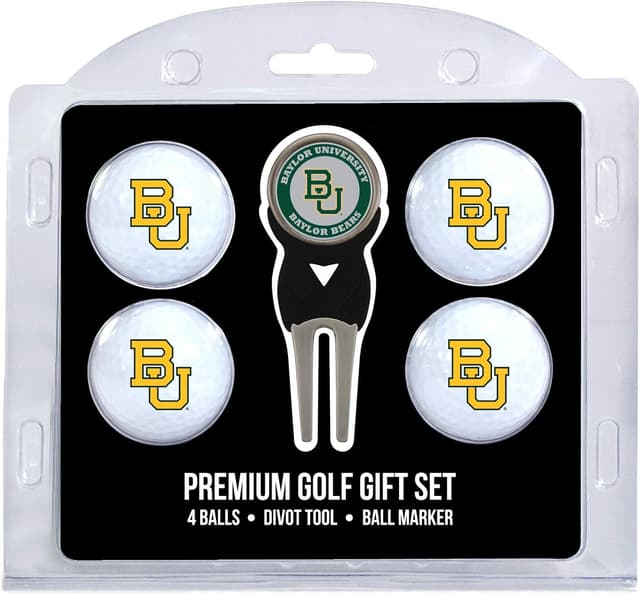 Detalle de Team Golf NCAA Regulation Size Golf Balls Gift Set (4 Balls) with Divot Tool & Magnetic Marker