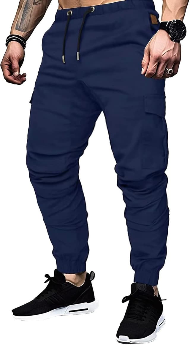 Detalle de Elegancity Cargohose Herren Chino mit 6 Taschen & Stretch – 6er Cargo-Chinohose in S bis 3XL