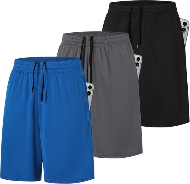 Imagen de ZENGVEE Men's Sport Shorts 1/3 Pack en OfertitasTOP