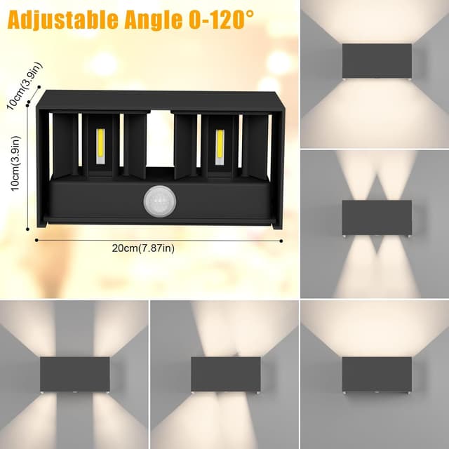 Detalle de Klighten 24W applique détecteur de mouvement