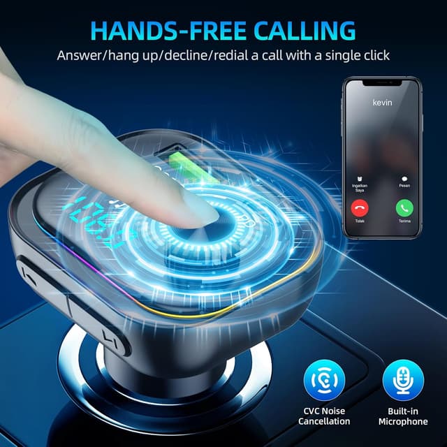 Detalle de Transmisor FM Bluetooth V5.3 54W PD