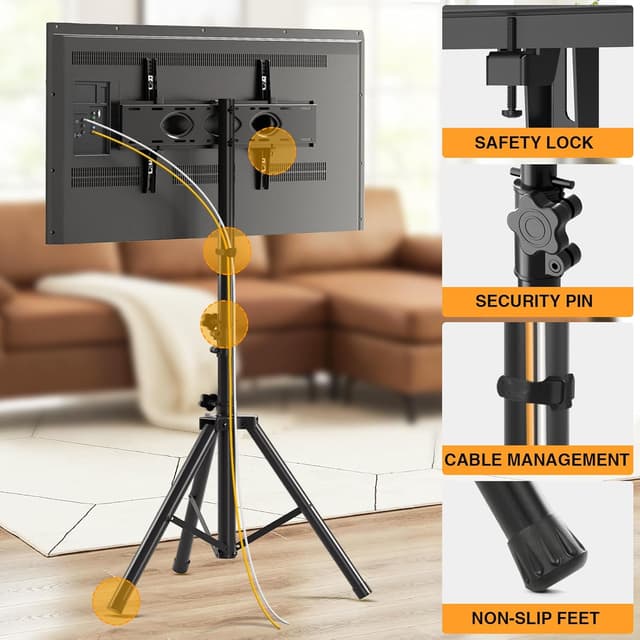 Thumbnail 4 de Tripod TV Stand 100 lbs