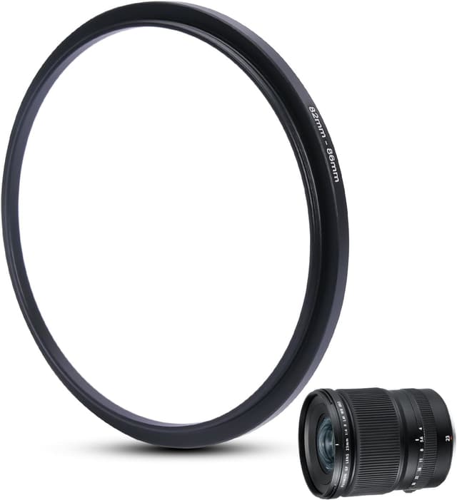 Detalle de Hosifiy Metall Step-Up Ring Adapter 82 mm auf 86 mm – Filteradapter für UV, CPL, ND & mehr