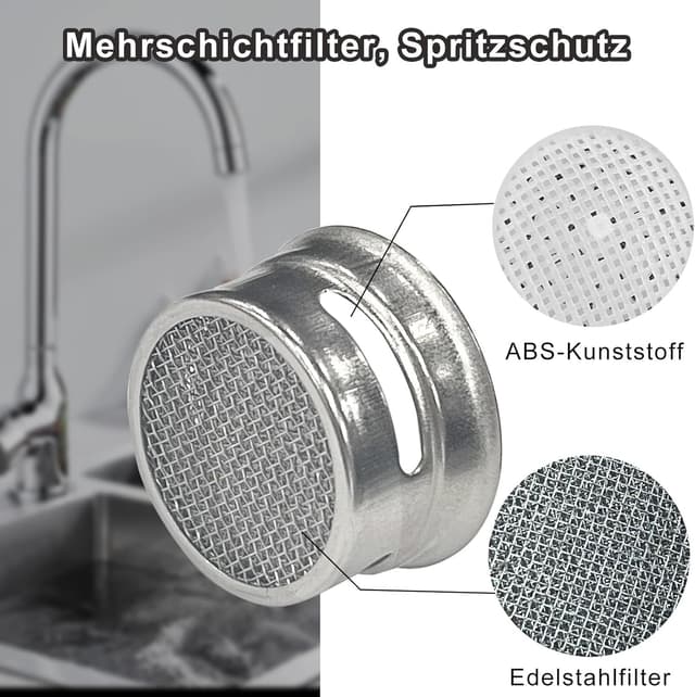 Thumbnail 4 de SURFOU Aeratore rubinetto 6 pezzi 🚰