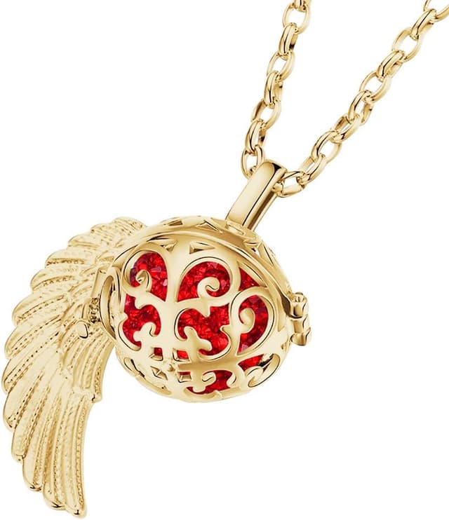 Detalle 2 de Morella collana catenina con angelo, 70 cm