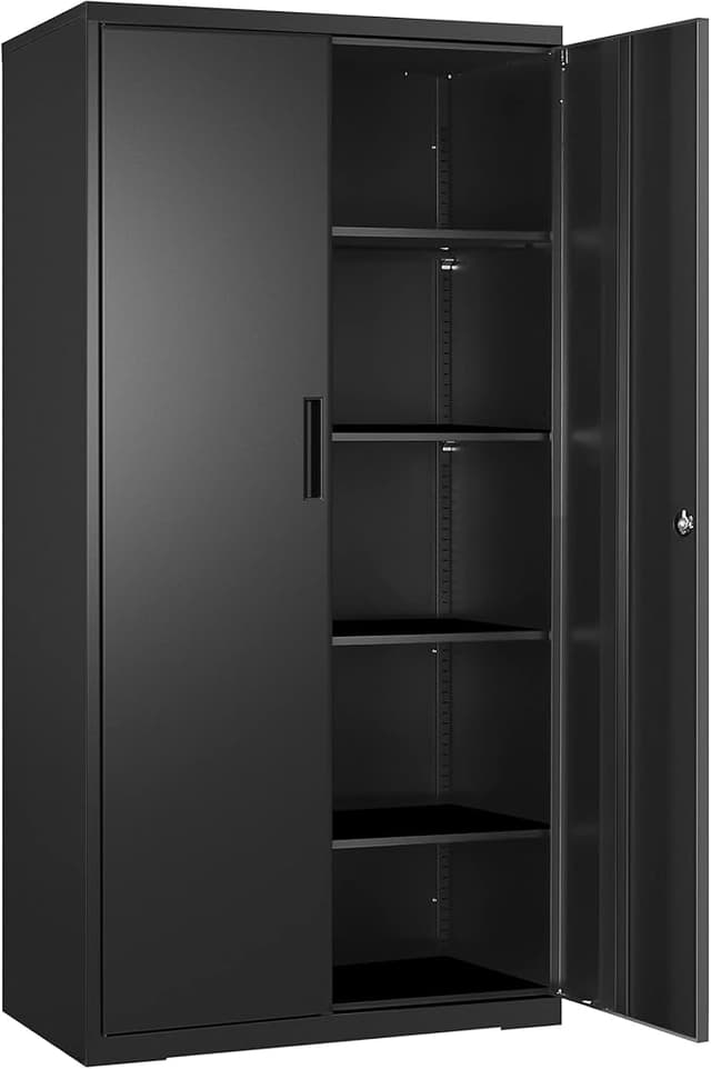 Imagen de SONGMICS Gabinete Metal de Garaje 5 Estantes con Puertas 🛠 en OfertitasTOP