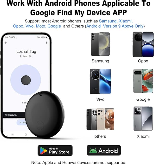 Detalle 2 de Android Bluetooth Air Tag Tracker 4-Pack (Android Only, Not for iOS) for Google Find Hub Network