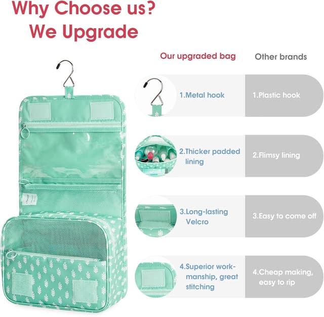 Thumbnail 4 de Travel Hanging Toiletry Bag Waterproof