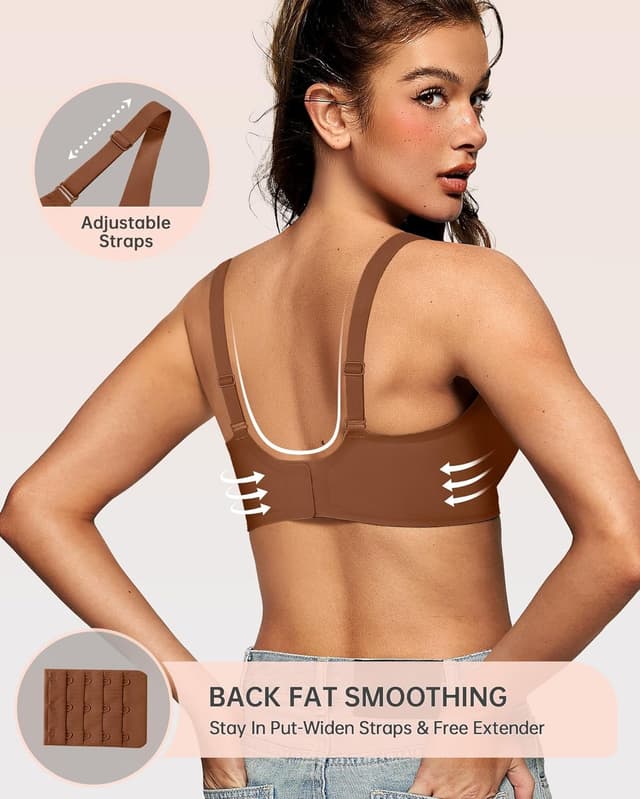 Detalle de OEAK Deep V Wireless Bra 3D Support 🎀