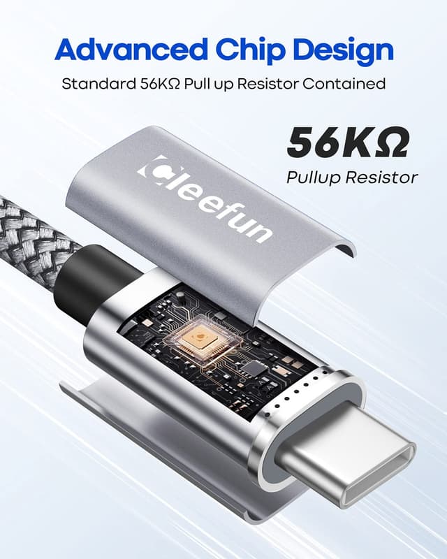 Detalle 2 de CLEEFUN 6m (20ft) USB-A to USB-C extra-long cable with fast charging support