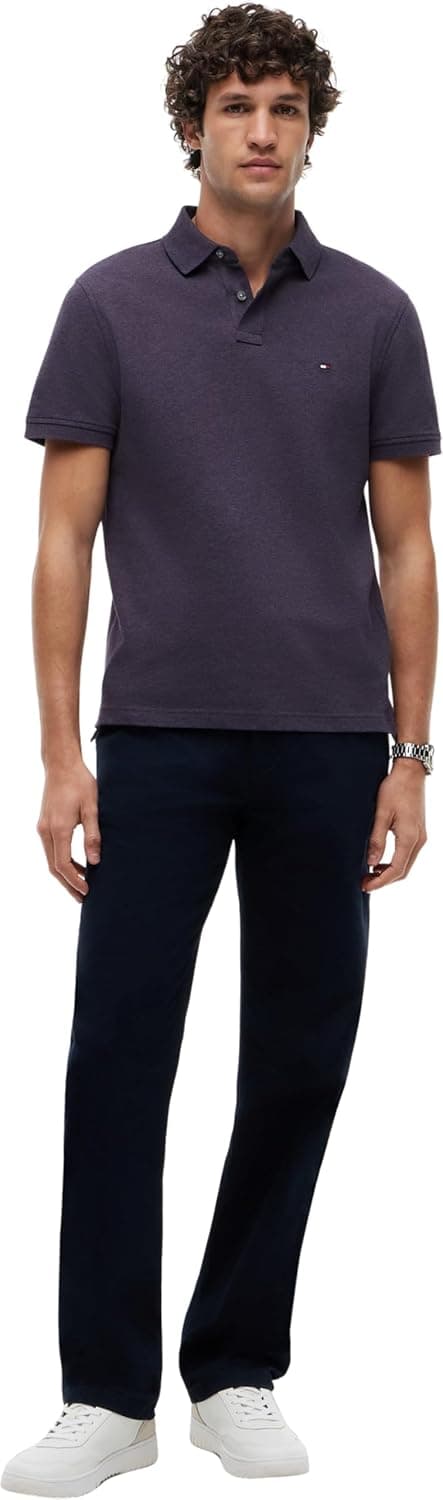 Detalle 2 de Tommy Hilfiger Herren Poloshirt Kurzarm 1985 Regular Fit