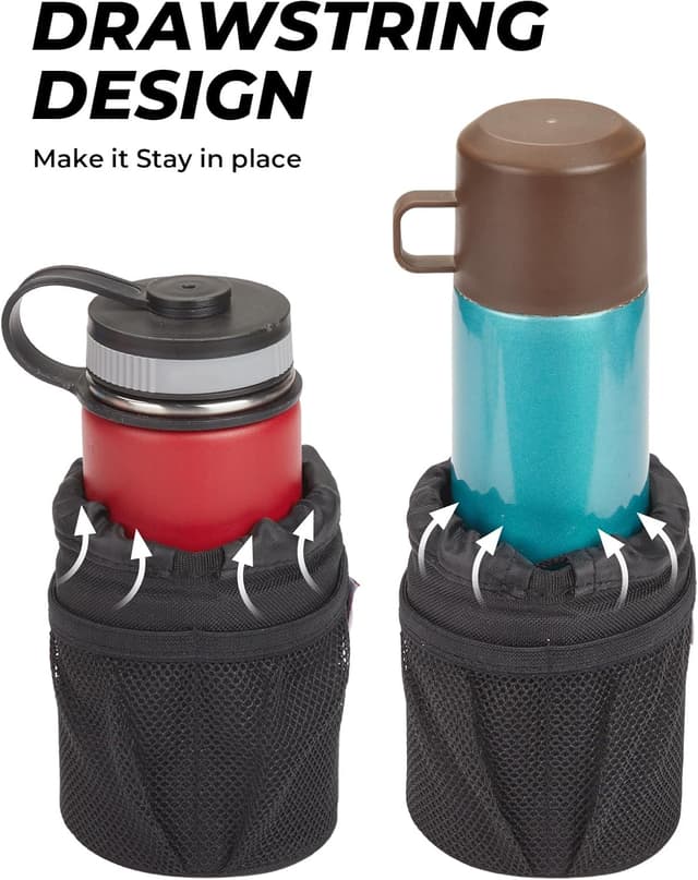 Detalle 2 de KEMIMOTO Motorcycle Cup Holder with Oxford Fabric Clamp (0.6–1.5 in pole)