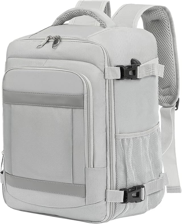 Imagen de KLOSTAIN Mochila de Viaje Cabina para Avión ✈️ 30L Gris Claro en OfertitasTOP