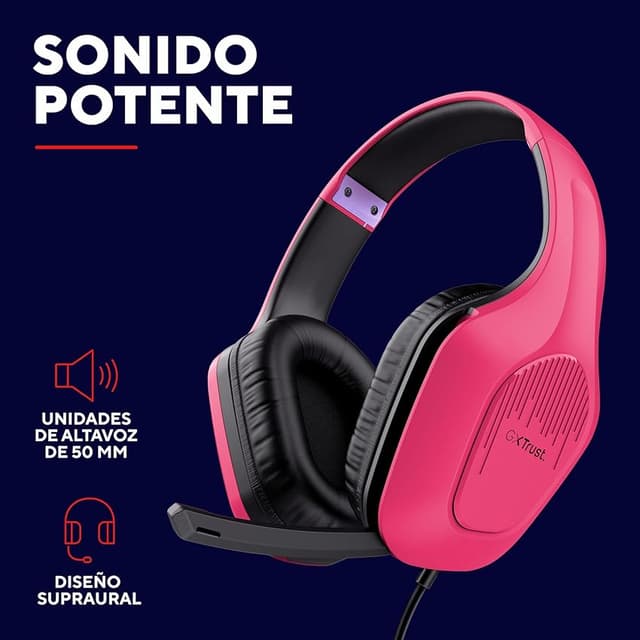 Detalle de GXTrust 418P Rayne Cascos gaming ligeros 50 mm