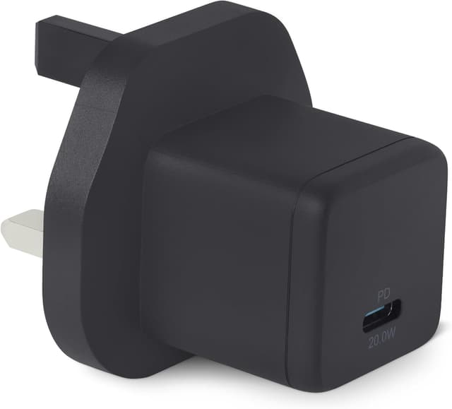 Detalle de Amazon Basics 20W USB-C Nano GaN Wall Charger (PD 3.1, 1-port)