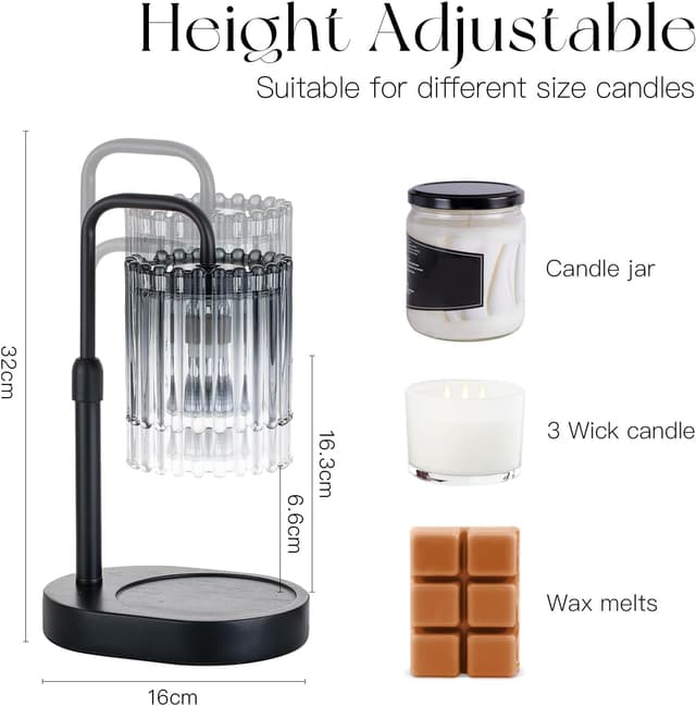 Detalle de Candeldo candle warmer lamp with timer, dimmer and height adjustment
