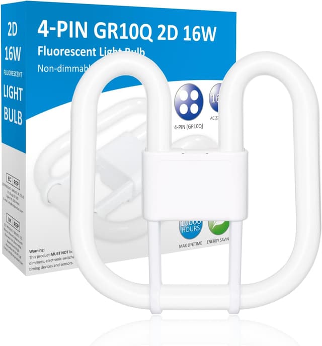 Detalle de GR10q 4 Pin 16W 3500K CFL Bulb