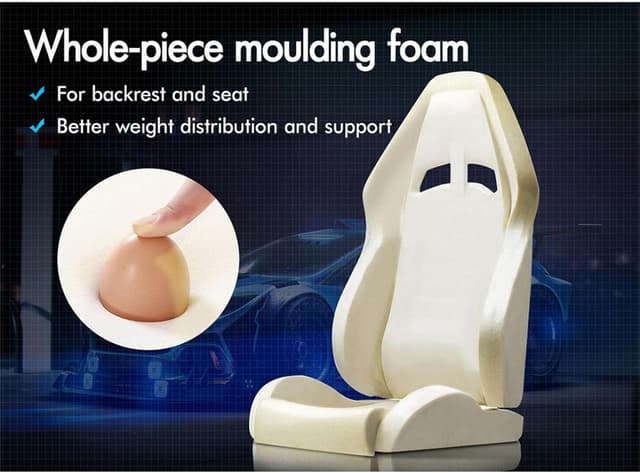 Thumbnail 6 de ELFORDSON LED Gaming Chair with 8-Point Massage, PU Leather, Black