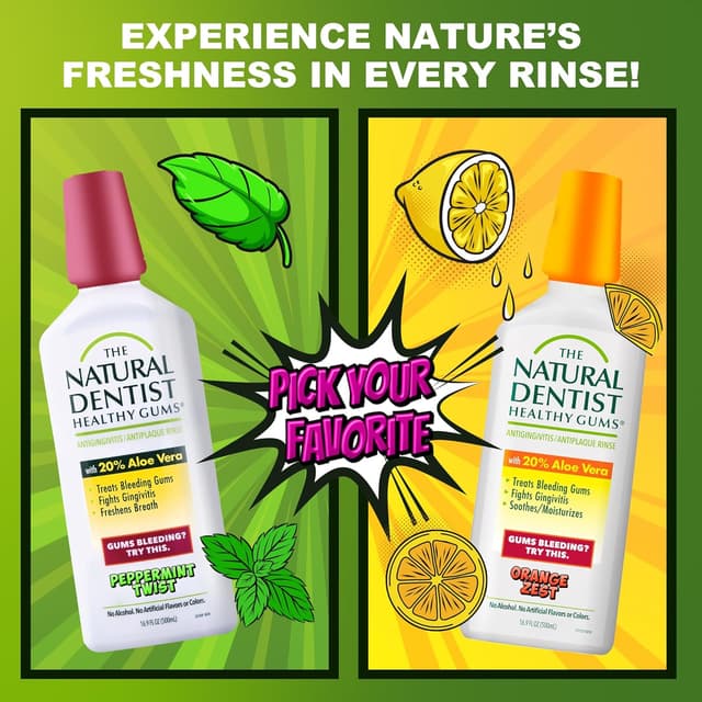 Thumbnail 6 de The Natural Dentist Healthy Gums Mouthwash 16.9 fl oz