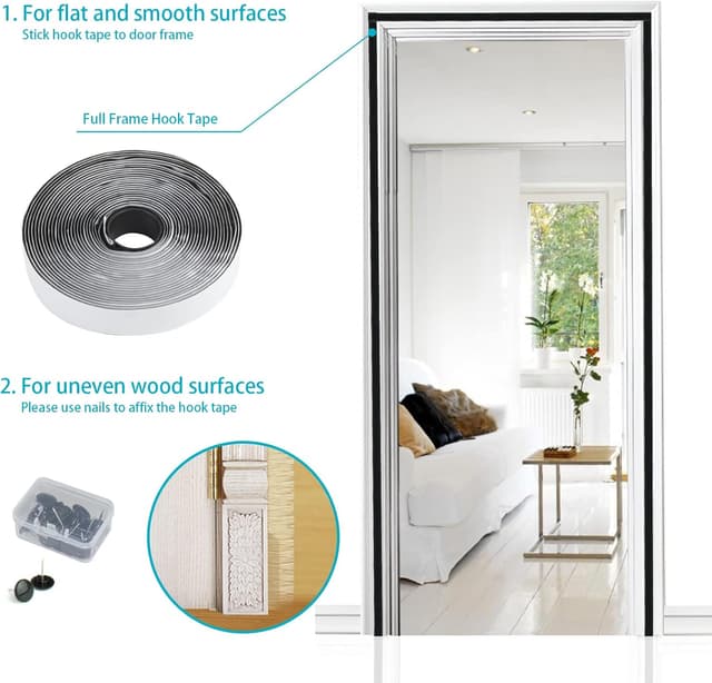 Thumbnail 4 de Apalus Fliegengitter Tür Magnet 90x210 cm