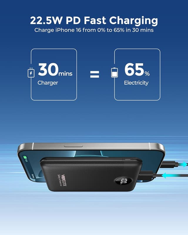 Detalle de VEEKTOMX Power Bank 10000 mAh 22,5 W