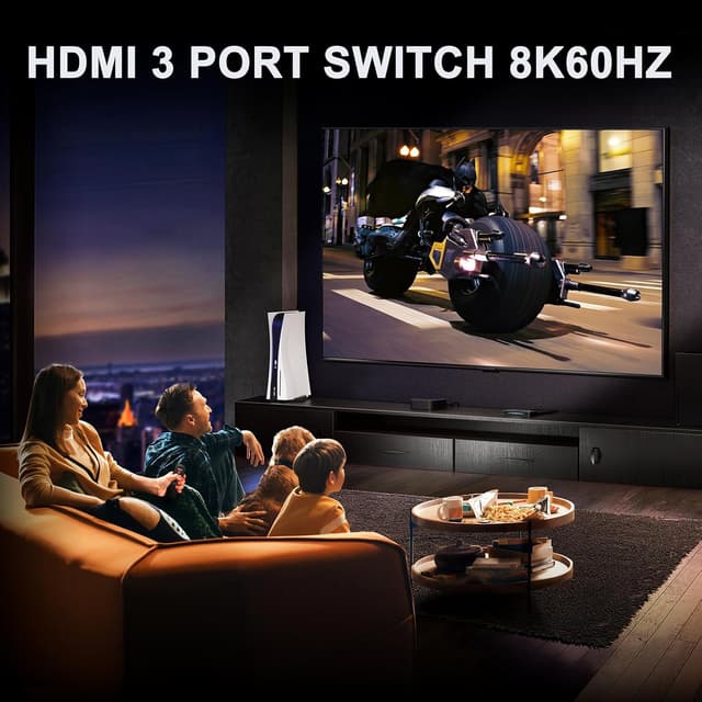 Detalle 2 de AVIDGRAM HDMI 2.1 Switch 3x1 – 8K, 48 Gbps