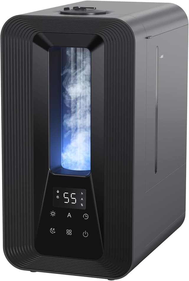 Detalle de AROEV E Humidificateur d’air chambre Top-Fill 5L ultrasonique à brume froide, hygrost at intelligent et diffusion d’arômes