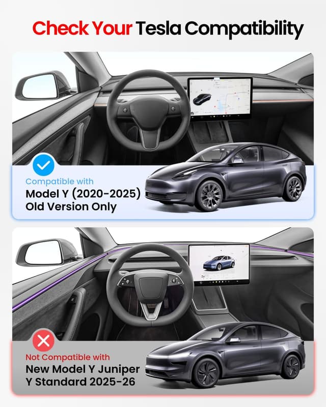 Thumbnail 6 de REEVAA Tesla Model Y Sunshade Roof 2PCS Gray