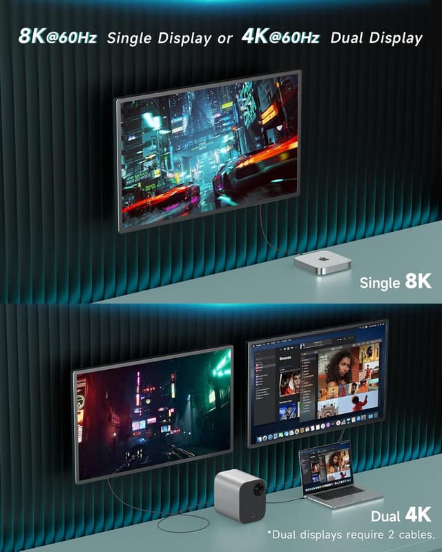 Thumbnail 4 de RAVIAD USB4 Kabel Thunderbolt 4 30 cm