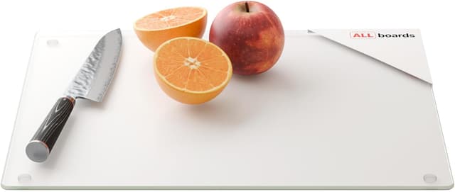 Detalle de ALLboards Transparent Glass Chopping Board 40x30 cm 🍽
