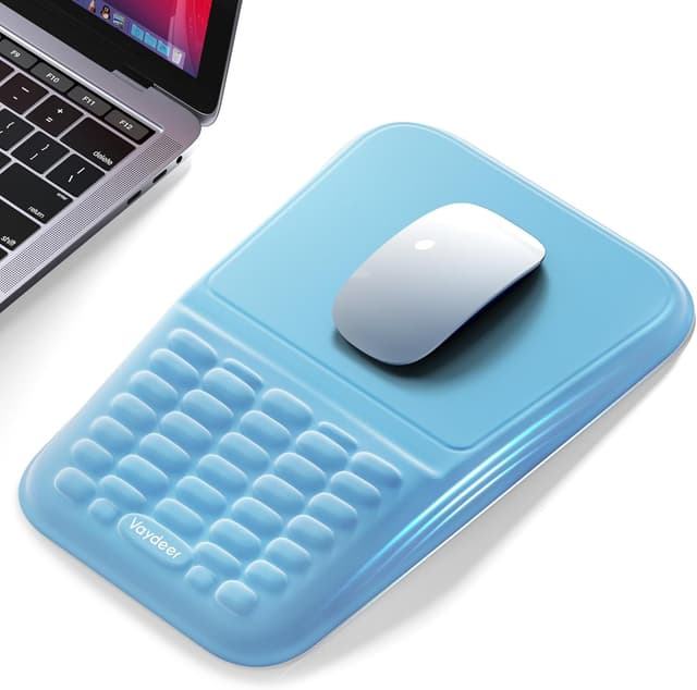 Detalle 2 de Ensemble repose-poignet 2 en 1 pour clavier et souris Vaydeer — mousse à mémoire de forme inclinée 8°
