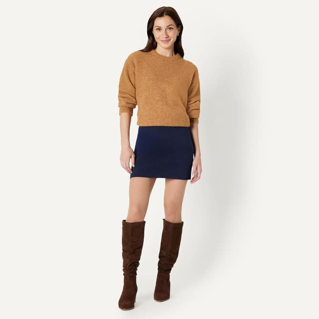 Detalle de Amazon Essentials Damen Netzstrümpfe (2 Paar) – komfortable Fischnetzoptik für Röcke und Kleider