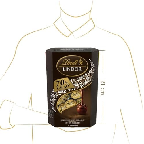 Detalle 1 de Lindt LINDOR CORNET 70% cacao 🍬