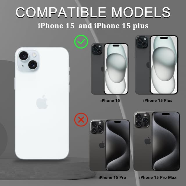 Detalle 2 de LanQii Kameraschutzfolie für iPhone 15 / iPhone 15 Plus – 9H Glas & Aluminiumlegierung, Linsenschutz (Blau)