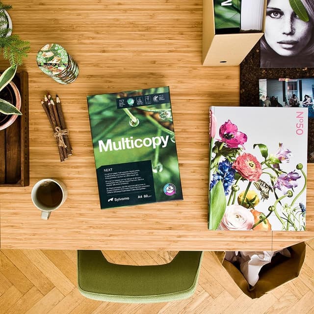 Detalle de Multicopy Next A4 Printer Paper 80gsm (500 sheets) with ColorLok, eco-certified for inkjet & laser